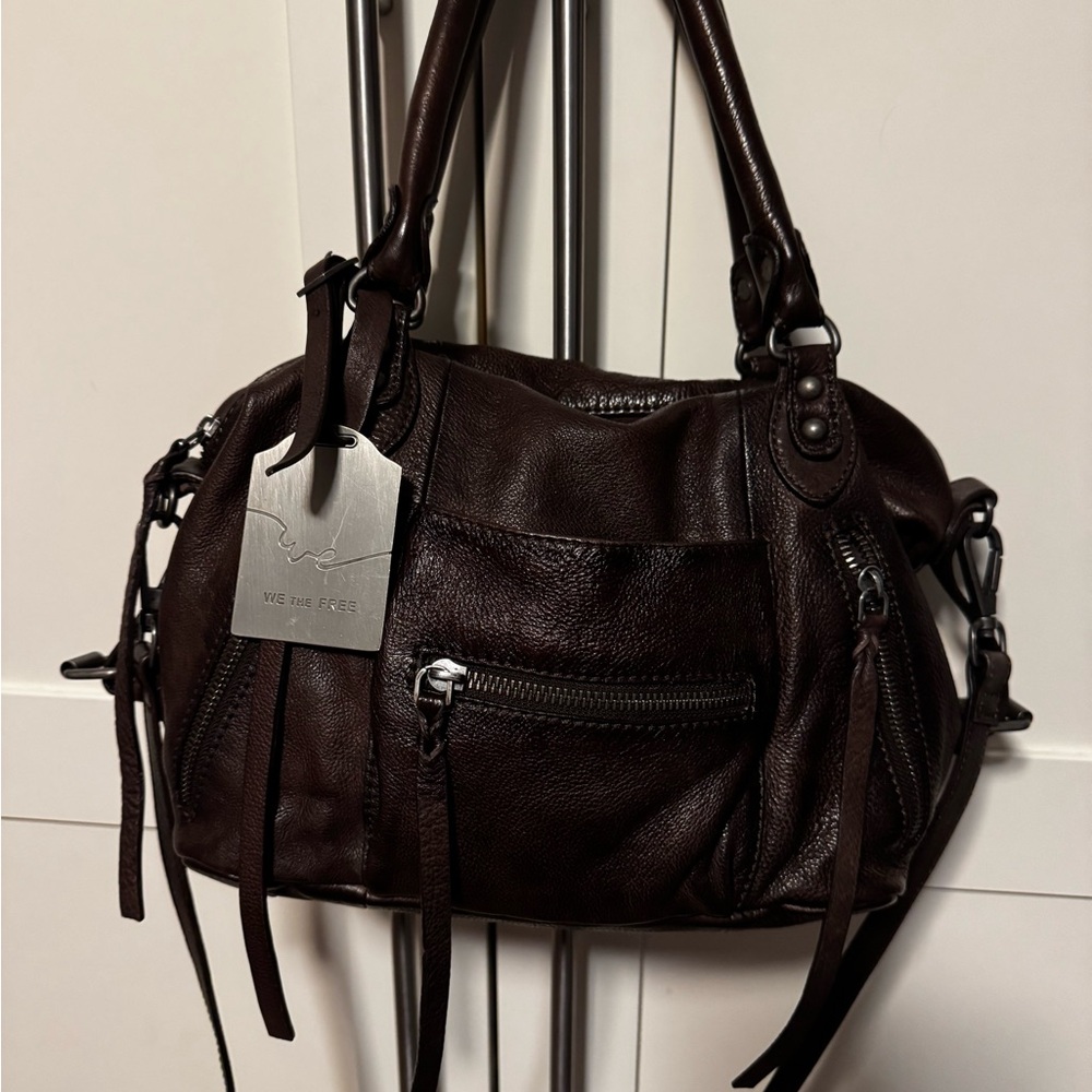 FREE PEOPLE BABY EMERSON TOTE BITTER BARK WE THE FREE Bag Brown
